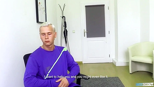 Blonde Twink Bent Over, Takes Rough Unprotected Ride – GayPorn69