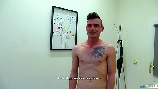 Slender Czech Stud Takes Hard Dick Across the Desktop – DirtyScout 18+