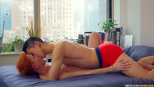 Nextdoor Heat: Tyler Wus Steaming handjob surprise for Justin Berry – 18+