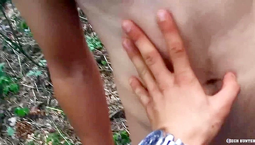 Outdoor Thrills: Horny Ammy Gets Pounded Hard by Czech Stallion – 18+