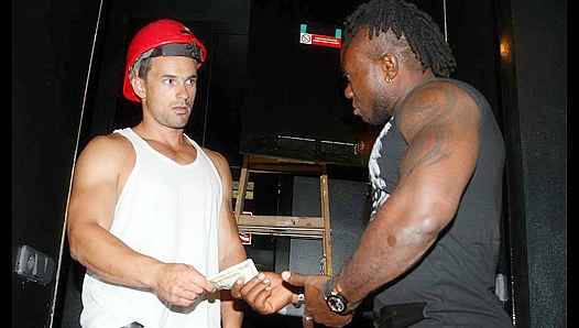 Andy Deepthroats Charlies Huge BBC in Public — Hot Steamy Moment