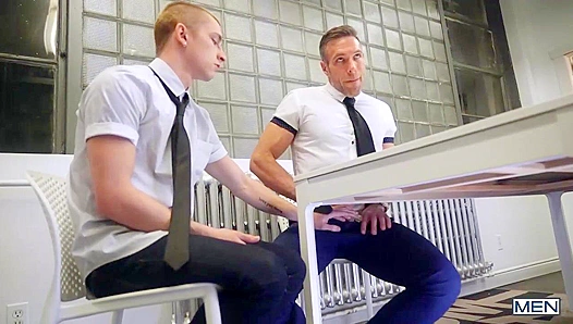 Alex Mecum Claims Theo Bradys Tight Ass in Hot Office Fuck Session – GayPornPro