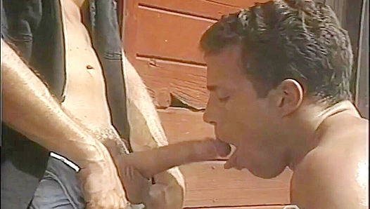 Double Penetration Thrills: Steve Harper Tony Hampton Take On Steve Marks Huge Cock –