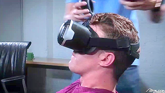 Lost in VR Pleasure — Deep Throat Action Takes Him Higher – Falcon Studios