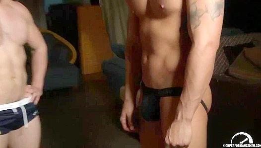 Muscle Gods Clash—Steamy Gay Workout Lust Ignites – Angel Rock, Tate Ryder 18+