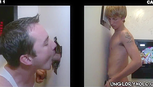 Tony Royce Chris Get Filthy at the Glory Hole – Hot Blowjob Madness – GayPornHub 18+