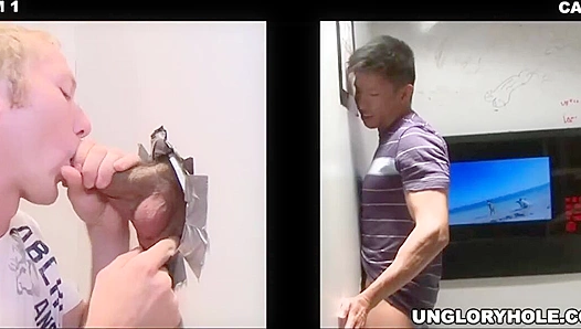 Travis West Tempts Jessie Lee with Hot Glory Hole Oral Action – GayPornXXX