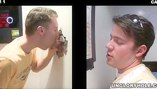 Dive Deep: Trace Kendall Seth McAdams Explore Hot Glory Hole Fun – GayXXX Thrills