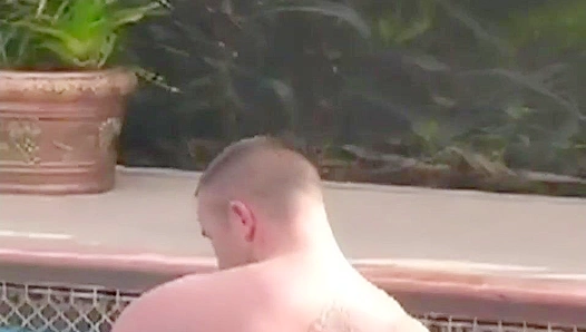Anthonys Hot Poolside Solo Act Sparks Wild Group Orgy – GayPornWave 18+