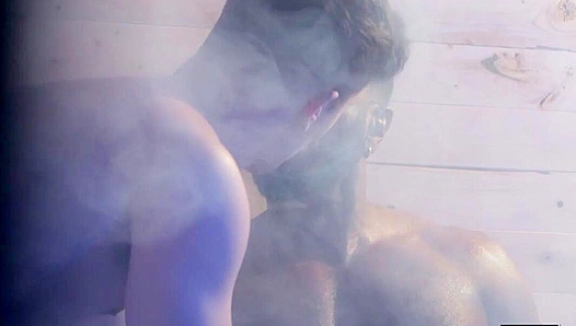 Steamy Sauna Sessions: Maverick Moon Braxton Cruz Heat Up Naked Lust – GayPornVault 18+