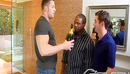 Triple Heat: Erik Rhodes Sandwiched Between TJ Young Damien Holt – FalconStudios