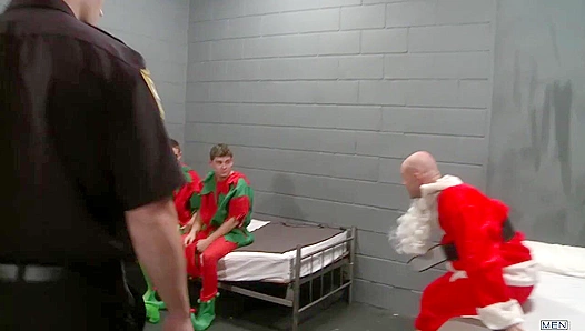 Double Trouble: Bryce Star Christian Wilde Fill Santas Helper Completely – NaughtyXmas 18+