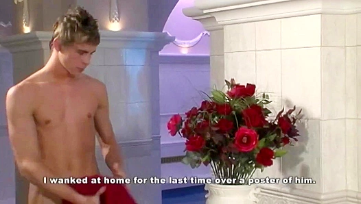 Blown Away: Massive Load Splashes Over Hot Mag Model – GayXXX