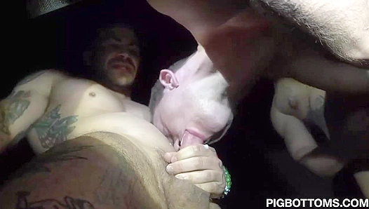 Aaron Allen Rides Hard in a Gangbang – Raw Anal Mayhem Begins