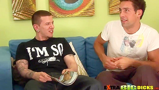 Beats Pump as Leo Corona Swallows Massive Cock — DJs Fuck Hard