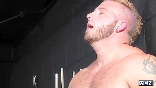 John Magnum Wrecks Aaron Bruisers Tight Hole — Gay Anal Break-In