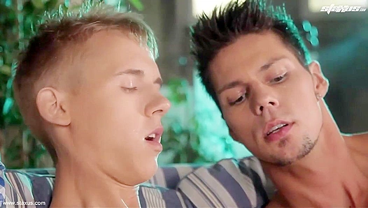 Chris Hollander Ennio Guardis Fiery Twink Encounter – Raw Passion Unleashed – GayXXX