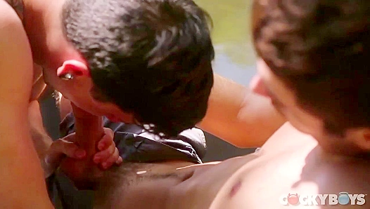 Dillon Rossi Pounds Jake Bass Deep with Powerful Anal Strokes – CockyBoys