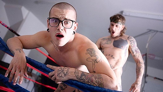 Bo Sinn Claims Victory by Stretching Harvey Sids Tight Ass – GayHunks 18+