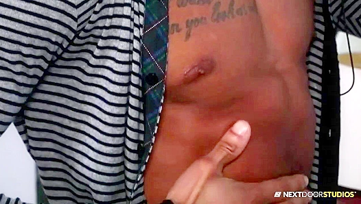 Jacking Hard: Trent Kings Thick Black Cock in Stunning HD – NextDoor