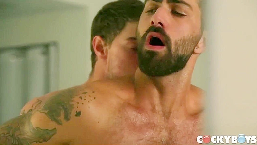 Adam Ramzi Aflame with Lust as Justin Brody Dominates – Intense Gay Domination Scene –