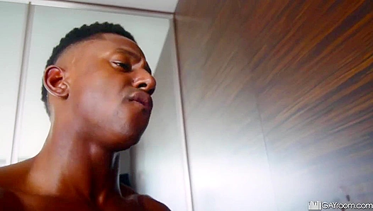 Hard interracial ride: Danny Wilcoxx takes charge with Liam Cyber – steamy gay action