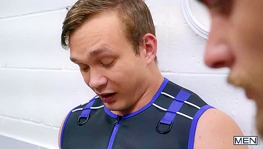 Double Trouble: Kaleb Liams Hot Tag Team Action in Club Stall – 18+