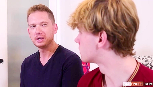 First Taste Together: Brothers Explore a Huge Hard Cock – FamilyDick 18+
