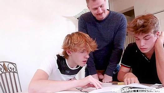 Triple Heat: Jordi, Massive Skylar Finch Horny Twink Collide in Wild Threesome–
