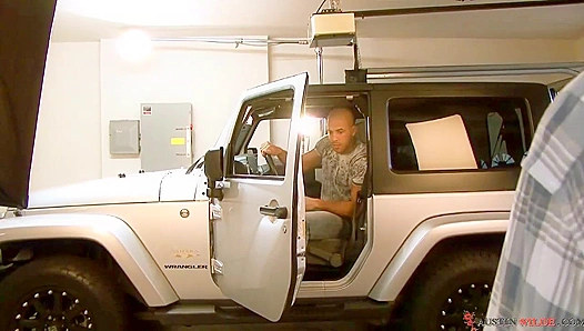 Austin Wilde Strips Down by the Car – Hot Behind-the-Scenes Action – GayPornHub 18+
