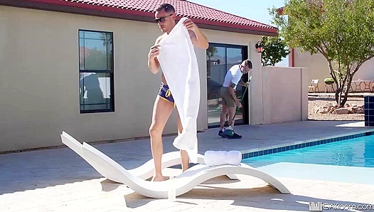 Timothy Drake Trent Summers Heat Up the Hot Tub — Steamy Gay Fun at Man Royale – 18+