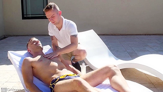 Timothy Drake Trent Summers Heat Up the Hot Tub — Steamy Gay Fun at Man Royale – 18+
