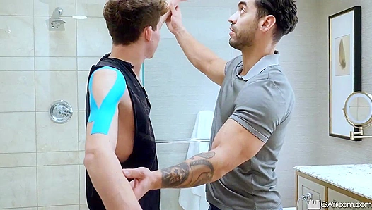 Steamy Shower Confession: Arad Wins When Grey Gives In – GayPornXCLUSIVE