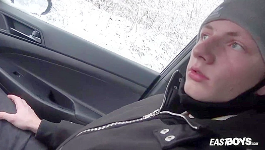Stranded by Snow? Jerzy Fox Warms Things Up with Fiery Handjob Action – EastBoys