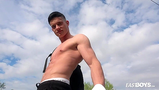 Muscle God Shows Off His Thick Bulge — Prideful Flex by EastBoys