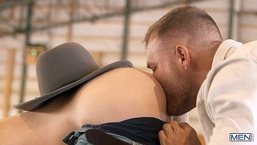 Hayloft Heat: Austin Wolf Tim James Fuck Wildly Amidst the Steam – GayPornHeat 18+