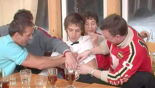 Triple Power Fuck: Bill Brown Gets Ripped by Three Huge Cocks – No Condom Mayhem