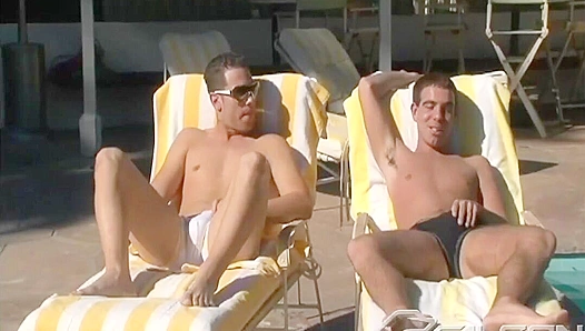 Hot Poolside Anal Ride – Danny Parker Kevin Cavallie Go Wild – Falcon Studios
