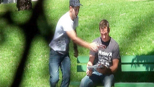 Fooled by a Giant Black dildo! Dylan Roberts wild prank turns into hot gay action – XXX