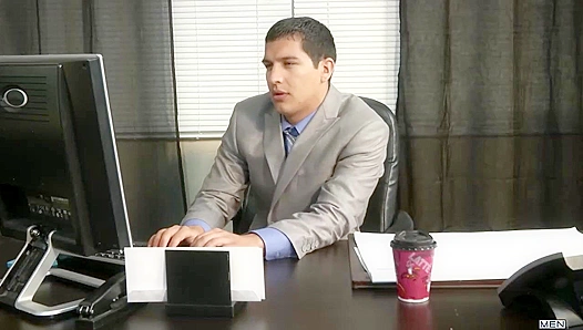 Burned by Passion: RVD Tony Newports Steamy Office Encounter – GayHeat 18+