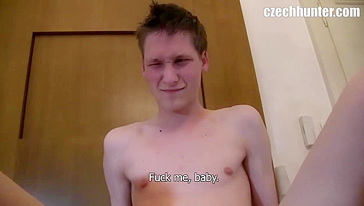 Slim Teen Gagged by Thick Cock, Takes Load Deep – Intense Gay POV Anal