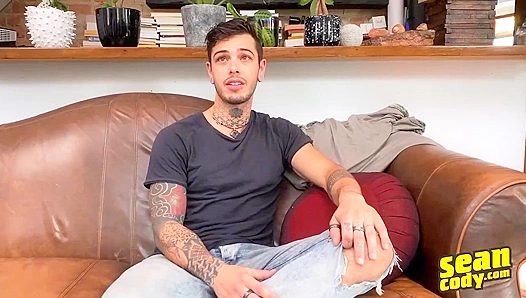 Inked Muscle Guy Dex Parker Rides Hard Dick — Up-Close Action Sean Cody