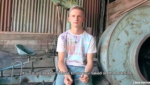 Blonde Twink Gets Wild On Gritty Barn Floor – Steamy Gay Encounter 18+