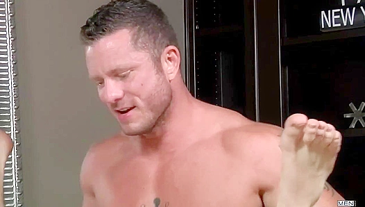 Charlie Spies on Neighbor Atticus — Hot Action – 18+ Gay Voyeur Thrill