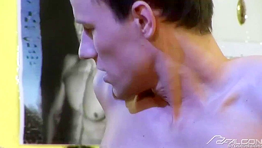 Ringside Rampage: Steven Ward Dominates Olin Green Hard – Falcon Studios