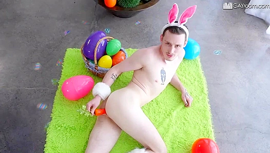 Easter Fever: Josh Cannon AJ Sloan Ride Wild Bunny Sex – Hot Gay Action