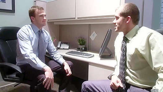 Office Temptation: Clueless Clerk Takes Big Dick from Horny Colleague – GayPornTales 18+