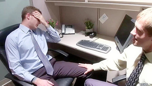 Office Temptation: Clueless Clerk Takes Big Dick from Horny Colleague – GayPornTales 18+