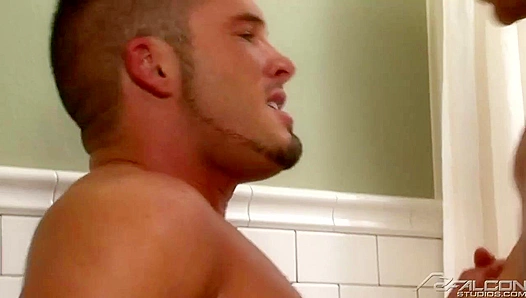 Steamy Shower Sex: Aiden Takes Jordans Thick Cock Ride – Falcon Studios