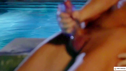 Sun-Drenched Passion: Hot Muscle Twinks Collide by the Pool – Jordan Starr x Luca Del Rey